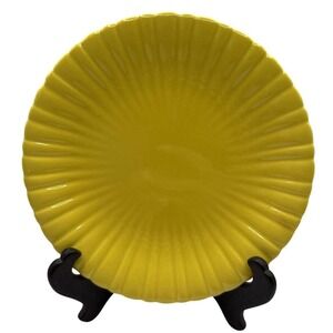 STANGL Pottery 7" Bread Plate 1388 Yellow‎ MCM Vintage